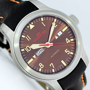 FORTIS B-42 AEROMASTER DAWN DAYDATE 20 ATM 42mm AUTOMATIK UHR 655.10.18 L38 NEU