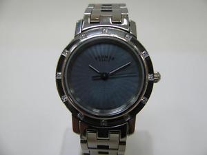 Auth HERMES Stainless Steel Clipper Nacre Watch CL4.230/2735926 Quartz
