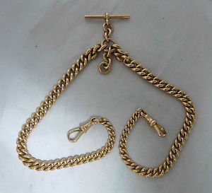 Antique 9ct Gold Albert Chain 63.32g