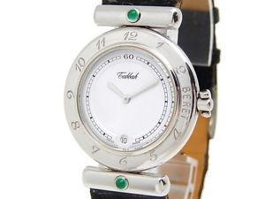 Auth TABBAH K18WG / leather belt Men’s Wrist Watches (Y1570163)