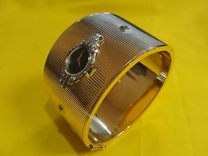 14 KT GOLD CUFF- DIAMOND HAMILTON WATCH