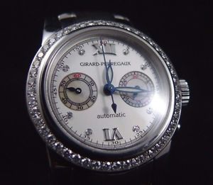 Girard Perregaux Ref. 8046 Automatic Ladies Watch .96 CT Diamond Stainless Steel