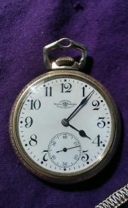 Nov.1896 Ball Official RR Standard Pocket Watch, 21 Jewel 5 Pos.10kGF excellent