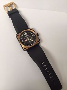 Bell & Ross- Men's Chronograph BR01-94, Carbon Fiber and 18K Rose Gold, Watch
