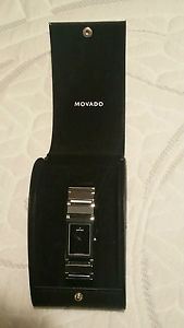 Men's Movado Tungsten Carbide Tank Face  Watch Classic Movado MuseumFace