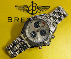 BREITLING TRANSOCEAN WATCH UHREN MONTRE CHRONO 42 MM STEEL CRONOGRAFO A53040.1