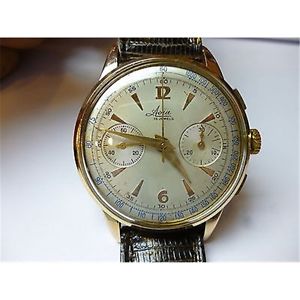 cronografo oro 18 kt avia originale quadrante perfetto epoca