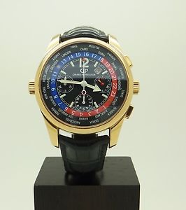 Authentic 18K Rose Gold Girard Perregaux WW.TC Automatic Chronograph Ref 4980