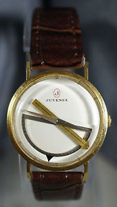 Rare Vtg 1960s Juvenia Architect Protractor Yellow Gold Filled Watch Johnny Depp