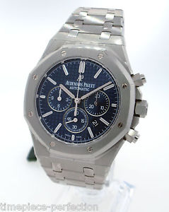 Audemars Piguet Royal Oak Chronograph 41mm Blue 26320st Automatic Watch