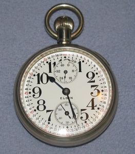 Rare Antique 1911 Elgin BW Raymond 18 Size Wind Indicator 21 Jewels Pocket Watch