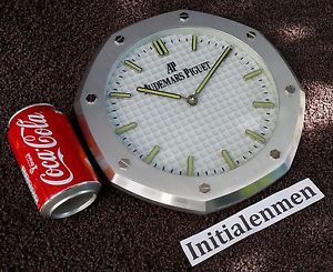 Audemars Piguet Original SILVER WHITE DIAL wallclock Goon Condition clock wall