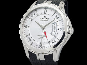 Auth EDOX Grand Ocean GMT 93004 3 AIN SS Auto Men's Watch(S A47676)