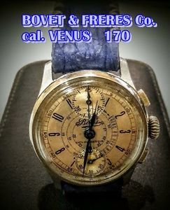 VINTAGE WATCH BOVET CHRONO  ANNI '40  CAL. 170 VENUS