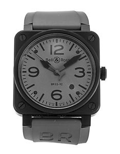 Bell and Ross Commando grey ceramic watch, Bell & Ross warranty, 100% genuine