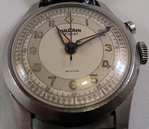 Vulcain cricket alarm men's wristwatch