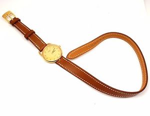 Hermes Ladies 18k Gold Quartz Arceau Watch Double Tour Band