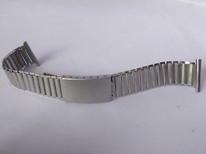 Vintage rare 1950´s GAY FRERES 19-20mm BAMBOO bracelet with deployment clasp.