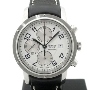 Pre-owned HERMES CP1.910.130 Automatic SS White Dial Mens Wristwatch, PD