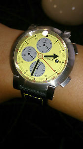 Xemex XE5000 Chronograph Watch Yellow Dial Swiss Made