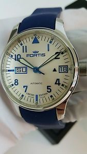 Fortis Men's Aviator Watch. F-43 Flieger Automatic Day-Date Watch. NEW Unworn