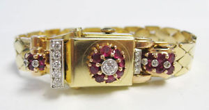 ANtique 14k Yellow Gold Belleco Watch