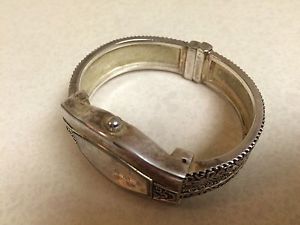 Vintage Geneva Platinum Women's Cuff Band Wrist Watch 50g Platinum China