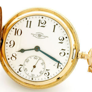 Scarce 17-Jewel Gold-Filled Hunter Case Waltham Ball Watch Co. Pocket Watch