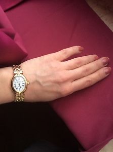 LUXUS Damen Armbanduhr Uhr Gold GG 14k 585 GENEVRE Massiv ca.56 gr. Top!!!