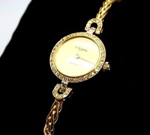 Ladies A. Barthelay 18K Yellow Gold Diamonds Watch