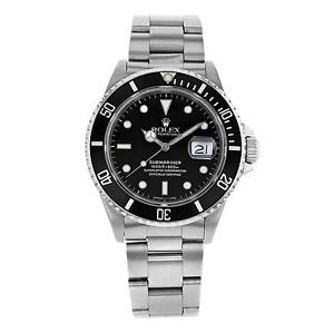 Rolex Submarinista 16610 Acero Inoxidable Automático Reloj Hombre