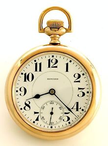 Antique 23-Jewel E. Howard Series 0 Railroad Pocket Watch CA1915