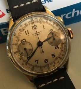 VINTAGE CHRONOGRAPH TISSOT OVER SIZE 38MM. CAL. TISSOT-OMEGA 33.3