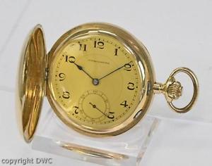 Taschenuhr Uhr System Glashütte um 1910 3 Golddeckel Herrenuhr in 585 Gold