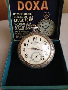 Doxa Anti-Magnetique Giant Extra Large Railroad Pocket Watch 1906