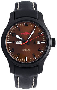 Fortis B-42 Aeromaster Dusk Automatic Day/Date Steel Mens Watch 655.18.98 L.01