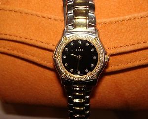 EBEL SPORT CLASSIC SS & 18K Gold Diamonds Ladies Watch 100% AUTHENTIC