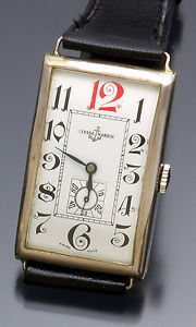 Huge Oversized Deco Ulysse Nardin Silver Rectangular Wrist Watch