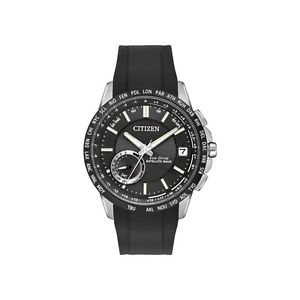 Citizen Mens CC3005-00E Satellite Wave Analog Display Japanese Quartz Black Watc