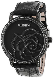Valentino Rose Black PVD Steel Womens Watch Black Diamonds V41SBQ-6709-SSA09