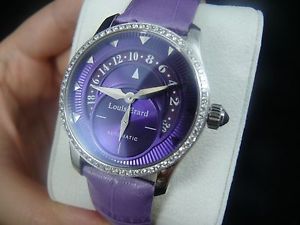 Louis Erard Women's 92600SE07.BDC93 Emotion Automatic Diamond Purple Date Watch