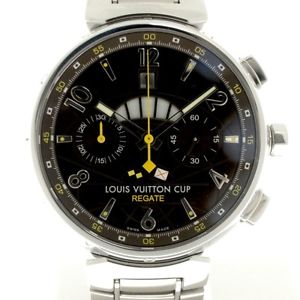 Auth Louis Vuitton Tambour Louis Vuitton Cup regatta Men's Automatic 130220