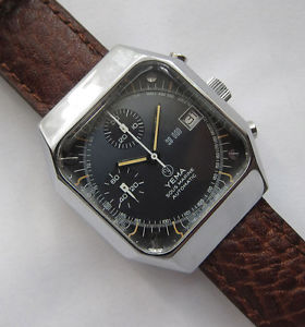 YEMA Sous Marine Automatic ref.903057 Vintage Diver Chronograph Valjoux 7754