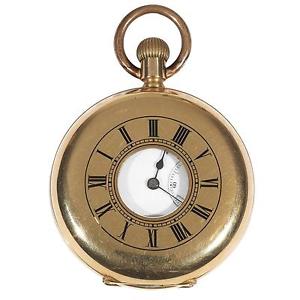 Paillard’s Non Magnetic Watch Co of America Gold Half Hunting Case Pocket Watch