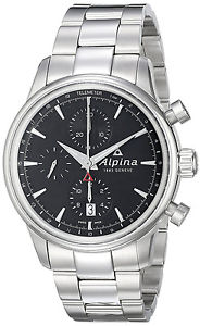 Alpina Alpiner Chronograph Automatic Stainless Steel Mens Watch Date AL 750B4E6B