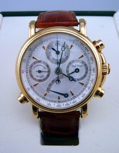 Paul Picot Technicum Gold Chronometer Rattrapante RARE 