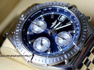 BREITLING CHRONOMAT REF. A13352 DIAL BLUE STELL BRACCIALATO GARANZIA WARRANTY