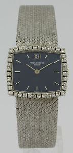 PATEK PHILIPPE GENEVE BESEL DIAMOND AND WHITE GOLD