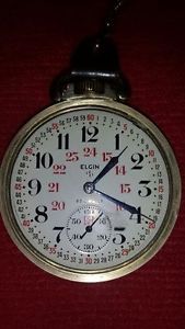 ELGIN 847, 23 JEWELS, CAL 02/5x9, 5 ADJ, SERIE 10774, STEAM TRAIN, INCLUDE CHAIN