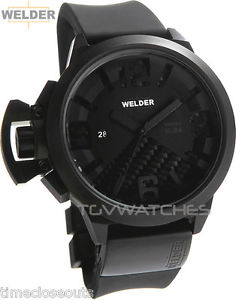 WELDER K24 3104 48mm Black Ion Plated New Men's Watch FAST SHIPPING!